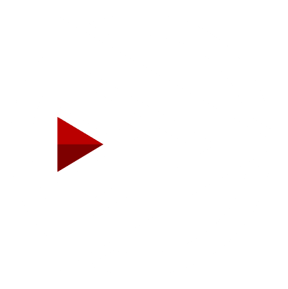 Scale With Video A gif displaying a red triangular play button on a white background, perfect for business owners looking to scale with video. The play button appears to pulse or animate. Texas